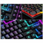 image de T-WOLF T20 Clavier Mécanique Gaming Azerty USB rétro-éclairage RGB