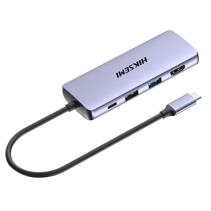 image de Hub USB Hiksemi DS8 Type-C 8 EN1 - Gris ZSTORE