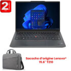 image de Pc Portable Lenovo ThinkPad E14 Gen 6 / Ultra 5 125U / 16 Go DDR5 / 512 Go SSD / Noir Avec Sacoche Lenovo Offerte