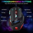 image de T-WOLF M1 Souris Gaming USB Lumineux RGB Souris Mécanique