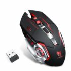 image de T-WOLF Q13 Souris Gaming Rechargeable Sans fil LED Rétroéclairé 3DP