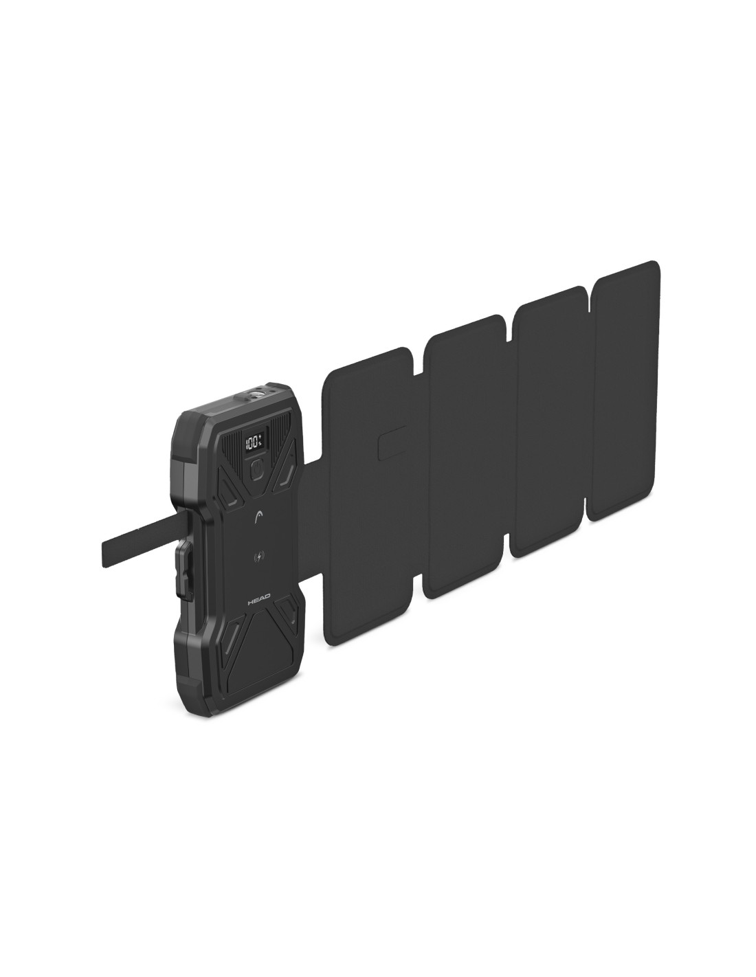 image de Batterie externe solaire HEAD 10 000 mAh, 22,5 W charge sans fil USB A, USB C