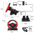 image de Volant et Pédale de course Spirit of Gamer - Race Wheel Pro 1