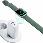 image de Chargeur secteur inductif 3mk HARDY Chargeur PD 2en1 33W USB-C USB-A – blanc