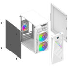 image de Boîtier Gaming Aqirys Bellatrix Pro Mini Tour - Blanc