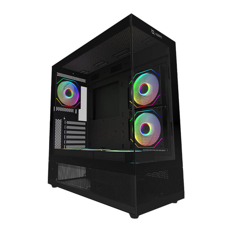image de Boitier Gamer Moyen tour Aqirys ANTLIA - ATX - 6 Fans - ARGB Black