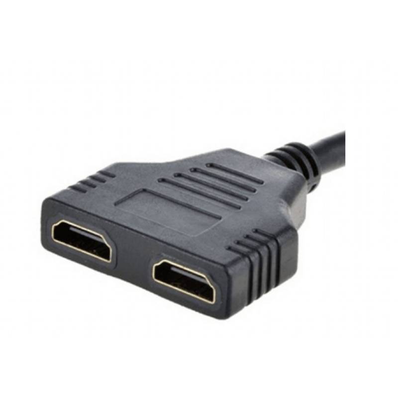 image de Câble HDMI Gembird (DSP-2PH4-04) passif à double port - Noir