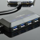 image de Hub Usb 3.1 Type-C 4 ports Gembird ACT-HUB3C-4P - Noir