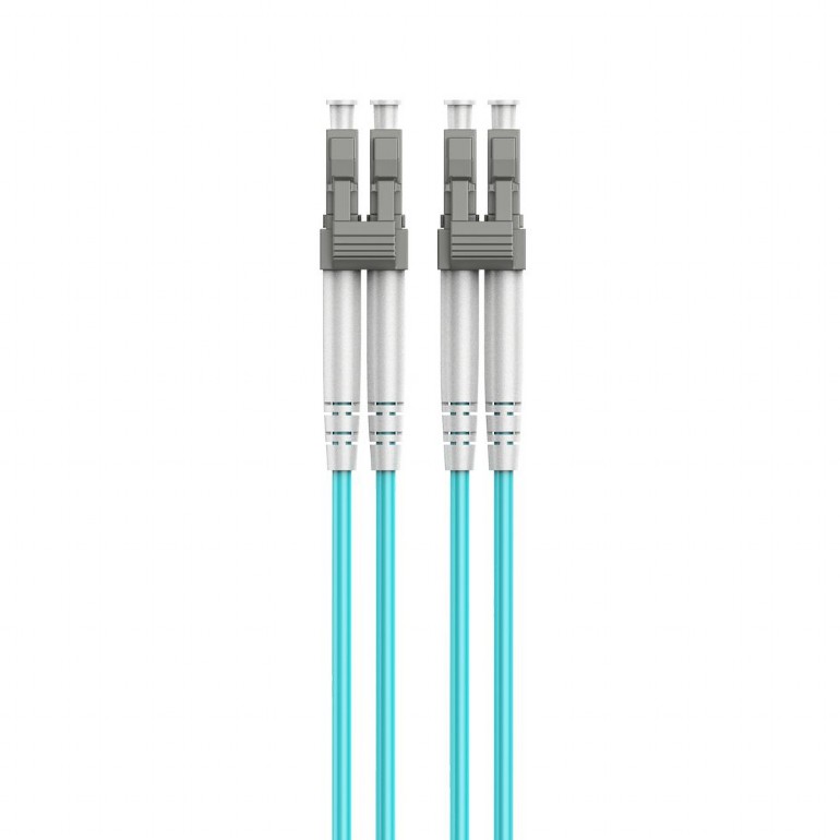 image de Câble à Fibre Optique multimode Gembird duplex (OM4 50/125, LC/LC 2m) Bleu