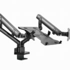 image de Support De Montage Gembird (MA-DA3-02) Réglable avec plateau Pc Portable (mouvement complet)