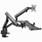 image de Support De Montage Gembird (MA-DA3-02) Réglable avec plateau Pc Portable (mouvement complet)