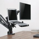 image de Support De Montage Gembird (MA-DA3-02) Réglable avec plateau Pc Portable (mouvement complet)