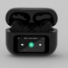 image de Oreillettes BT TWS avec écran LCD et suppression active des bruits, noir