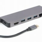 image de Adaptateur réseau USB-C Gigabit Noir Gembird