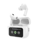 image de Oreillettes BT TWS avec écran LCD et suppression active des bruits, blanches