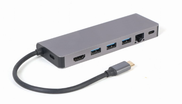 image de Adaptateur réseau USB-C Gigabit Noir Gembird