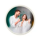 image de Miroir intelligent KSIX Oasis, antibuée Ø70 cm, haut-parleur intégré BESP01