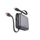 image de Powerbank KSIX 10 000 mAh , charge rapide 22,5 W +câbles USB-C et Lightning LED