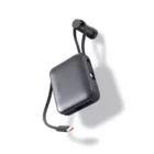 image de Powerbank KSIX 10 000 mAh , charge rapide 22,5 W +câbles USB-C et Lightning LED