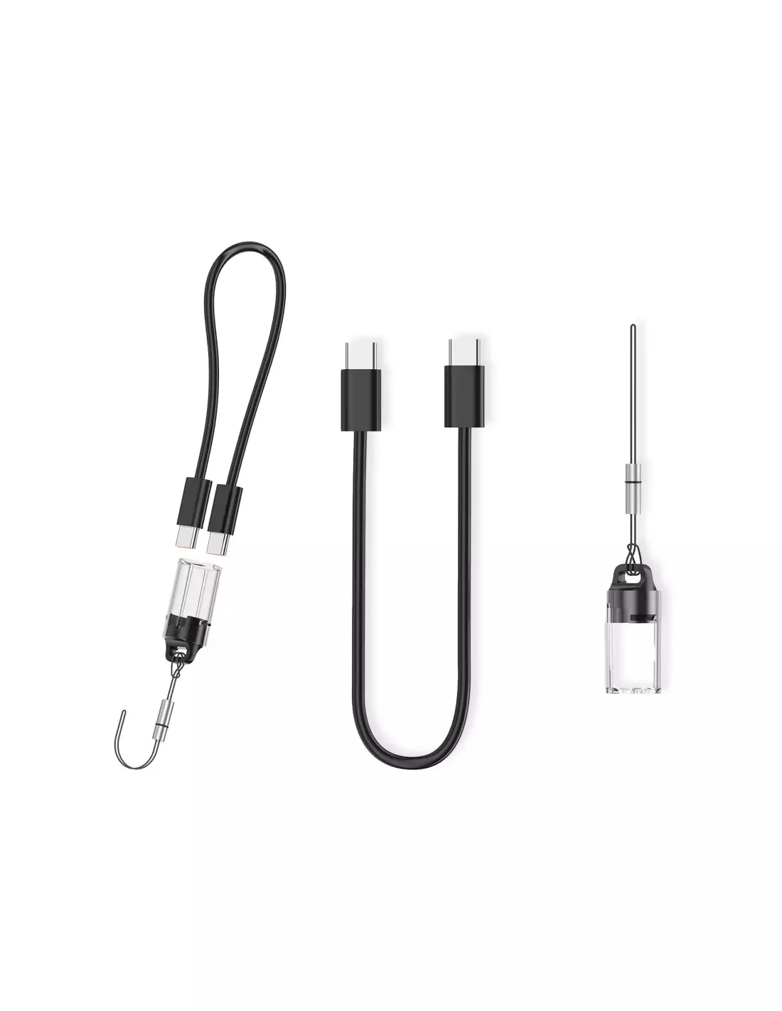 image de Powerbank KSIX 20 000 mAh 22,5 W charge simultanée, USB-C boucle Câble LED