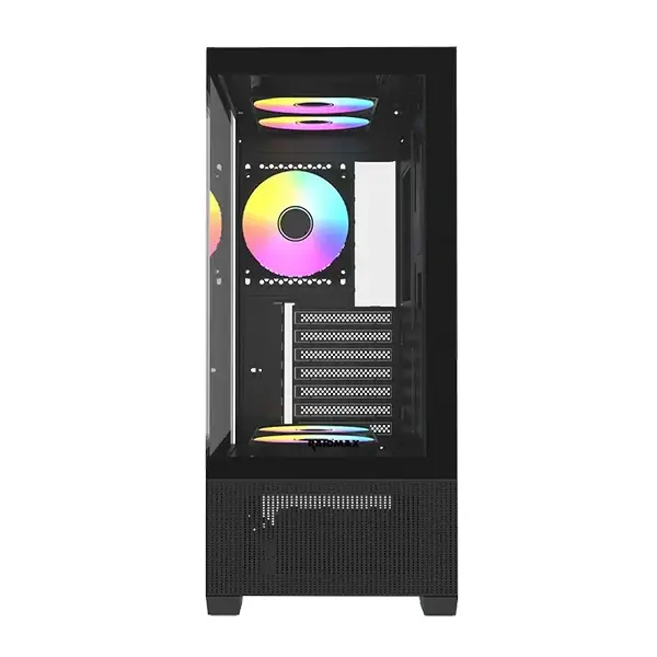 image de Boîtier Gaming Raidmax Infinita i802 Air | RGB Statique | Verre Trempé | ATX | Noir