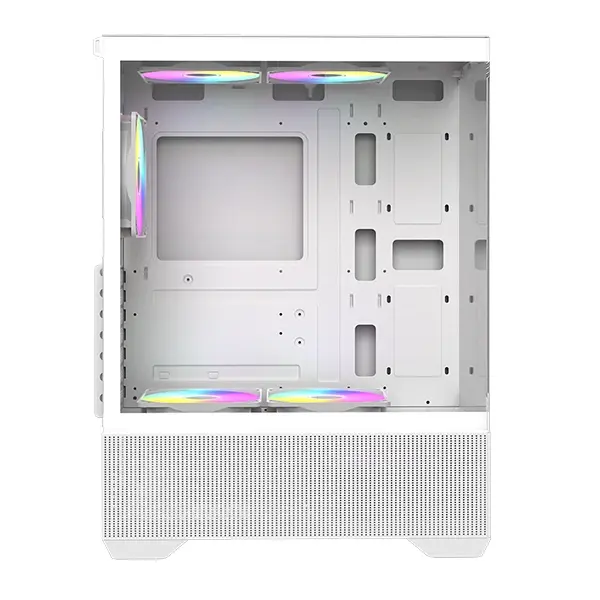 image de Boîtier Gaming Raidmax Infinita i802 Air | RGB Statique | Verre Trempé | ATX | Blanc