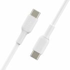 image de Câble de Charge/Synchronisation 1m USB-C vers USB-C Blanc 60W