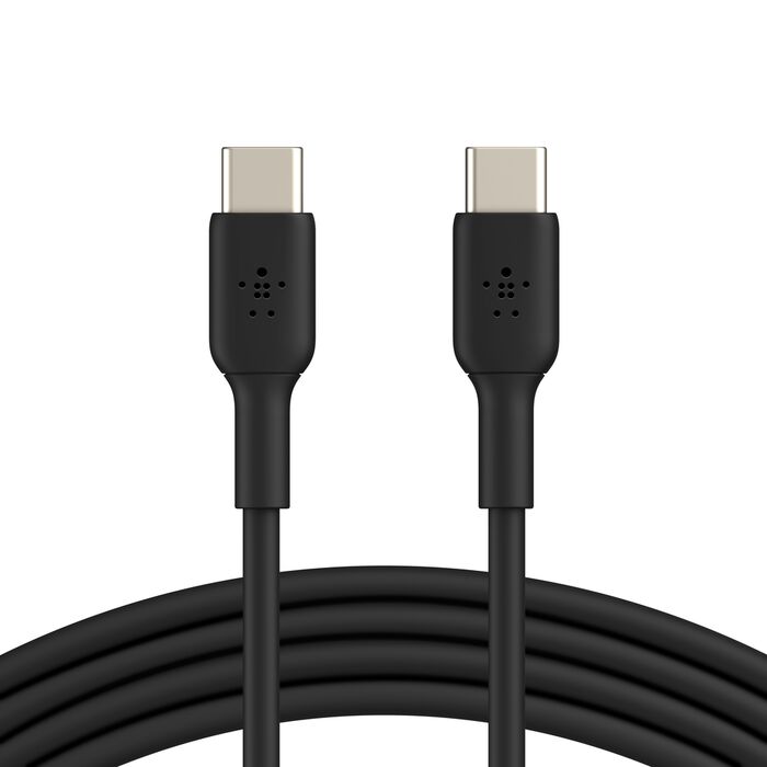 image de Câble de Charge/Synchronisation 1m USB-C vers USB-C Noir 60W