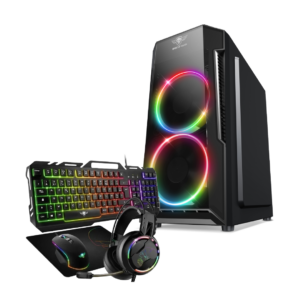 image de Pc de bureau SPIRIT Ryzen 5-5500 8Go DDR4 480 Go SSD/RTX 3050 8Go + Combo 4en1