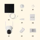 image de Arenti Caméra extérieure sans fil à batterie avec panneau solaire GO2T et SP2 2.4 GHz Wi-Fi