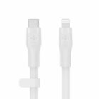 image de Câble Belkin Boost Charge Type-C Flex avec connecteur Lightning 3 M - Blanc