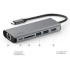image de Adaptateur BELKIN Multiport USB-C 6-en-1 - Silver