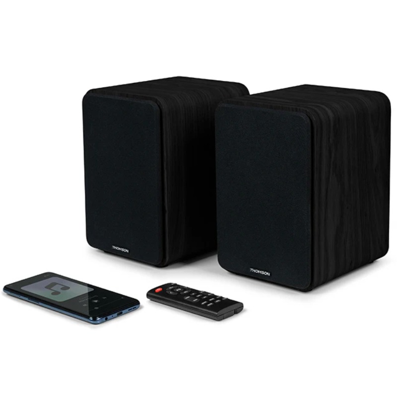 image de Ensemble de 2 Enceintes Sans fil THOMSON WS 600 DUO - Noir