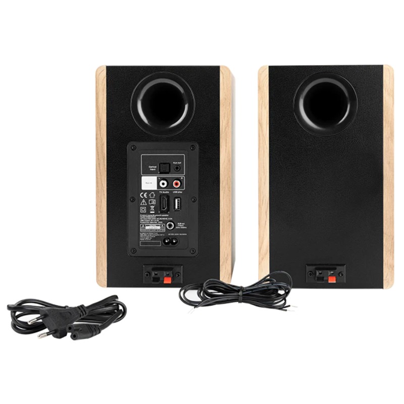 image de Ensemble de 2 Enceintes Sans fil THOMSON WS 902 DUO - Bois