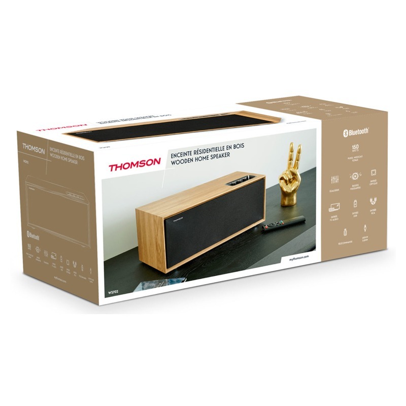 image de Haut Parleur Sans Fil THOMSON WS702 - Bois