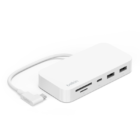 image de Hub USB-C BELKIN Multiport 6-en-1 Avec Support - Blanc