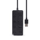 image de HUB USB GEMBIRD 4-Port USB 2.0 - Noir