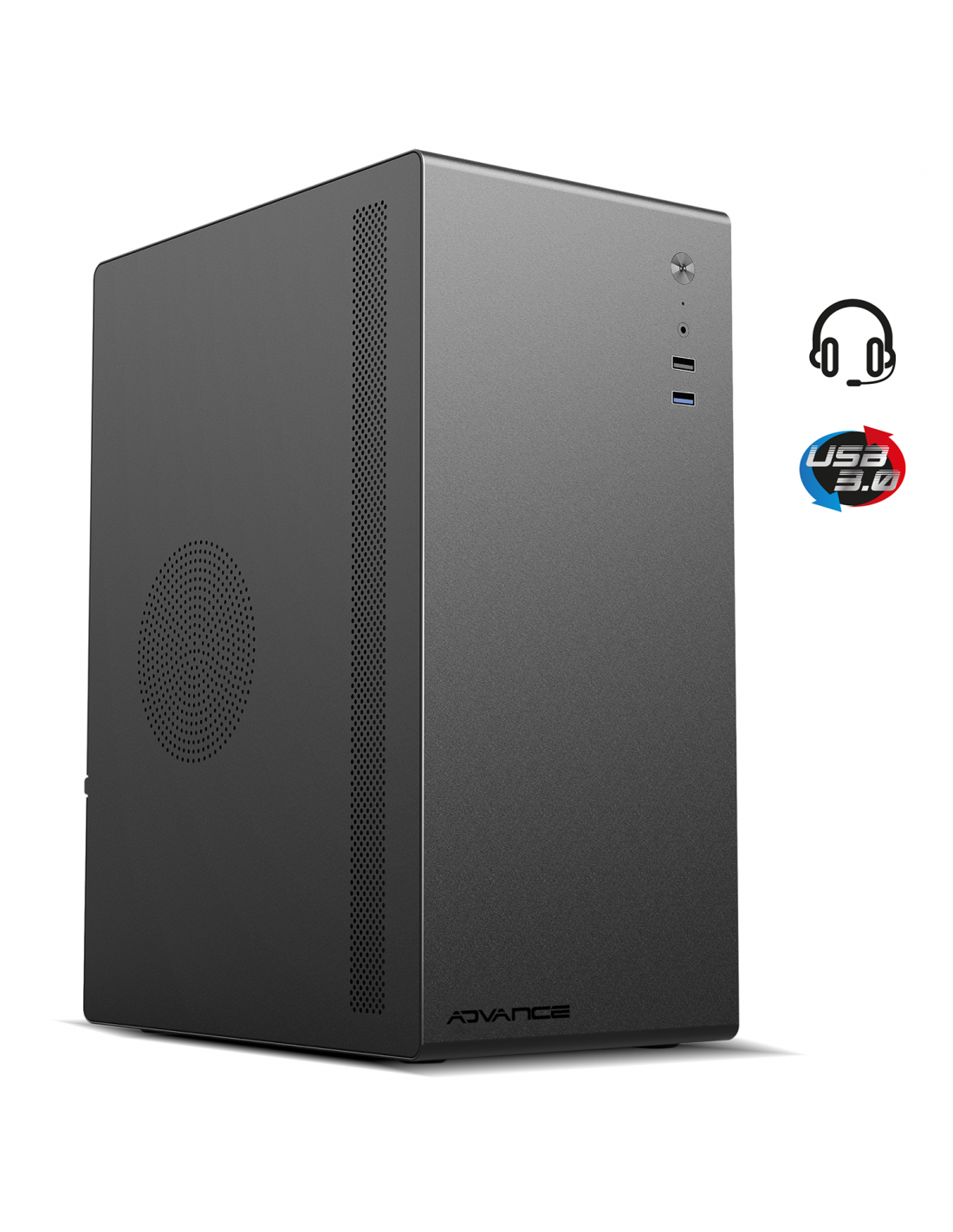 image de Boitier PC Advance Optima Series -Noir -8301B0 MATX/ITX/USB3.0
