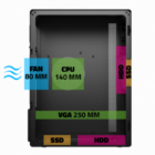 image de Boitier PC Advance Optima Series -Noir -8301B0 MATX/ITX/USB3.0