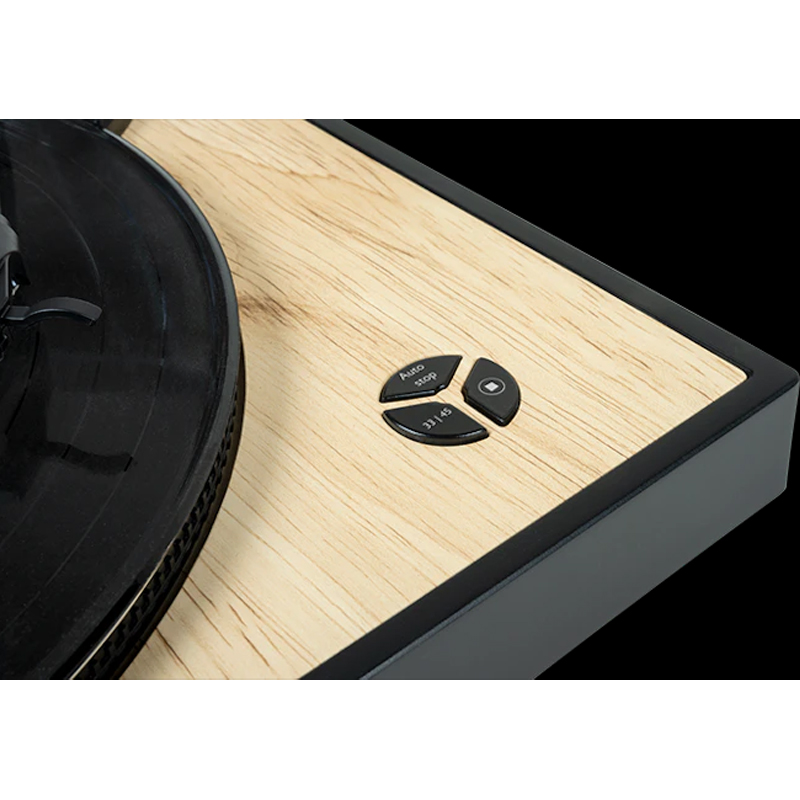 image de Platine Vinyle Design THOMSON TT300 - Noir & Bois