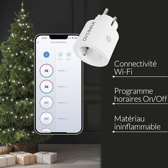image de Prise Intelligente Wifi Overmax Flow Control / Blanc