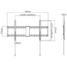 image de Support Mural Fixe GEMBIRD Pour TV 43" - 90"