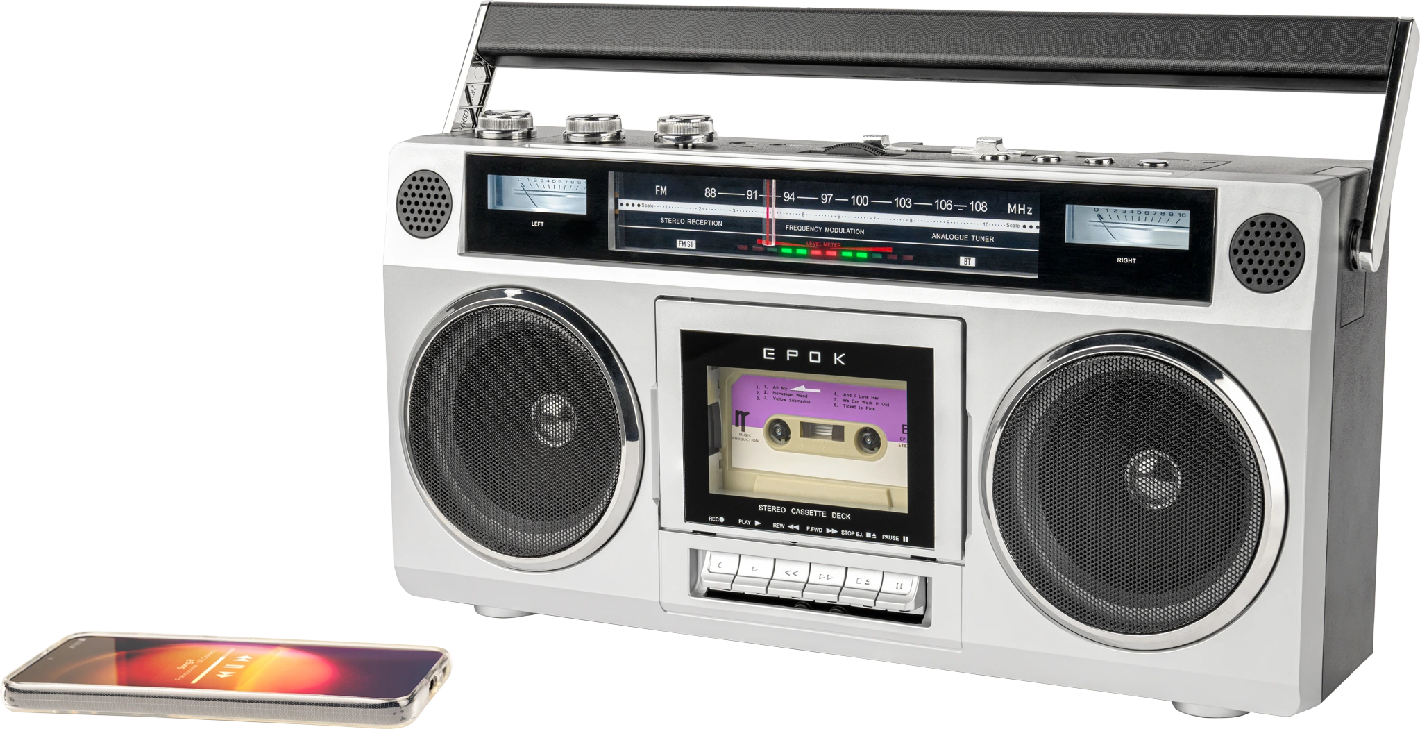 image de Enceinte avec Lecteur Radio Cassette Ghetto Blaster BTBLASTER EPOK