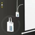 image de Écran De Projection Murale Électrique 95" Overmax avec télécommande