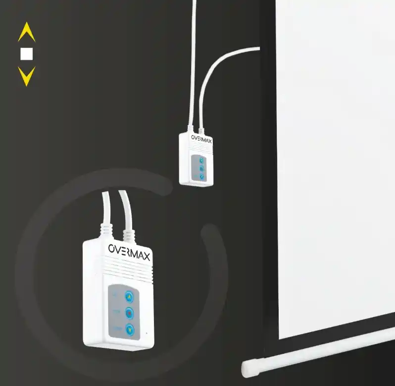 image de Écran De Projection Murale Électrique 95" Overmax avec télécommande