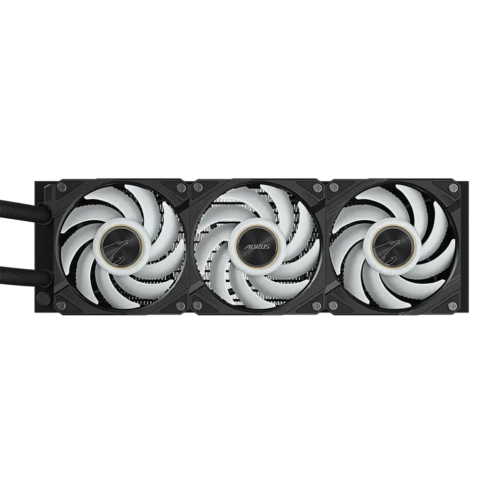 image de Water Cooler Aorus Waterforce X II | LCD Display | 360mm | Black | ARGB