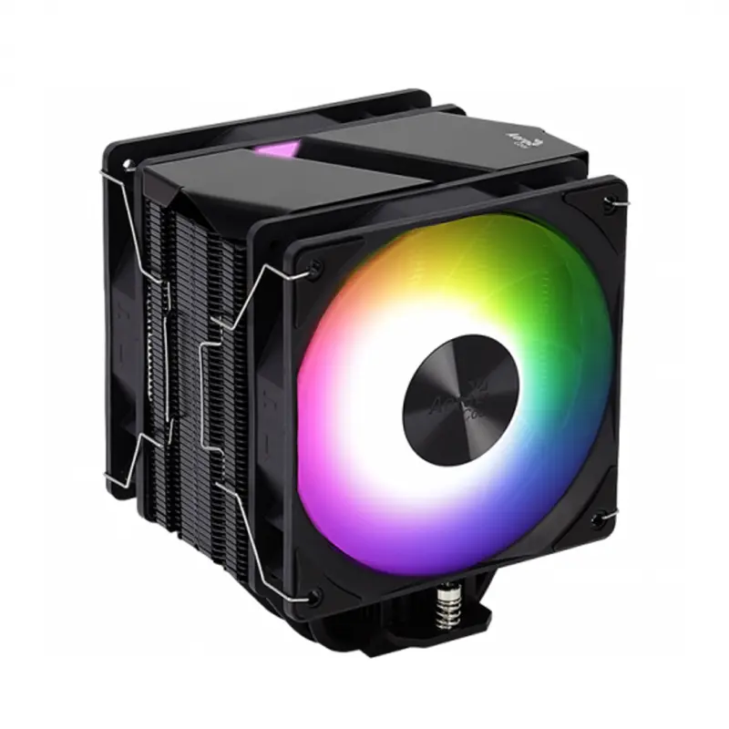 image de Ventilateur Aero Cool Rime 4 PWM 4P Dual Tower ARGB Noir