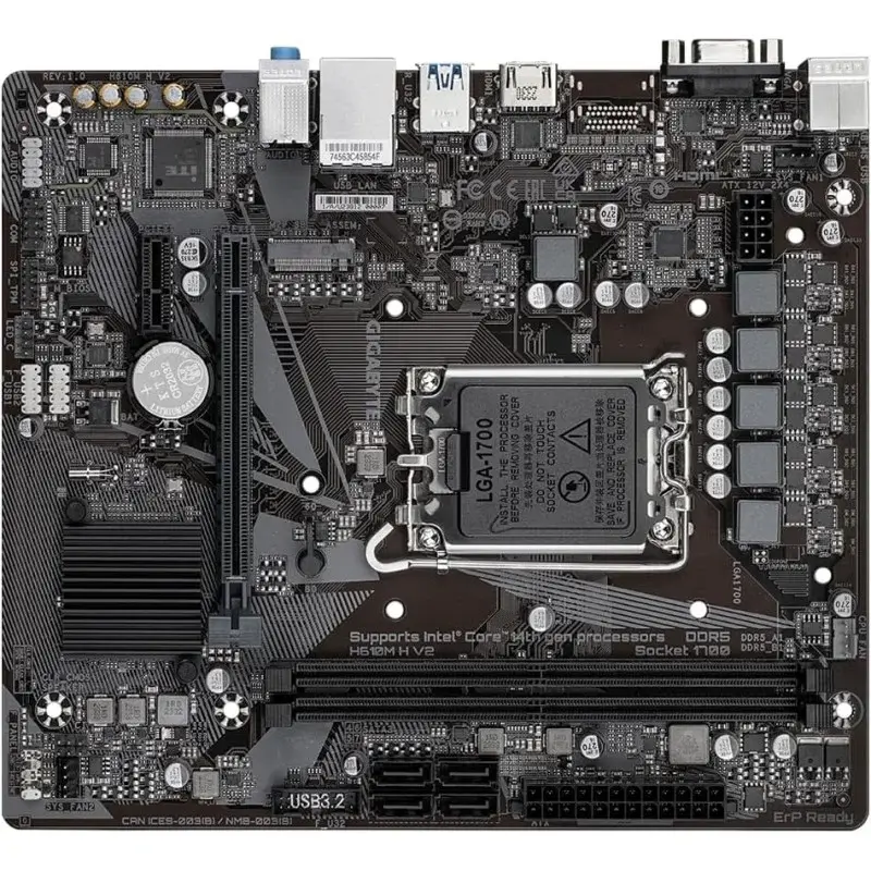 image de Carte Mère Gigabyte H610M H V2 DDR5