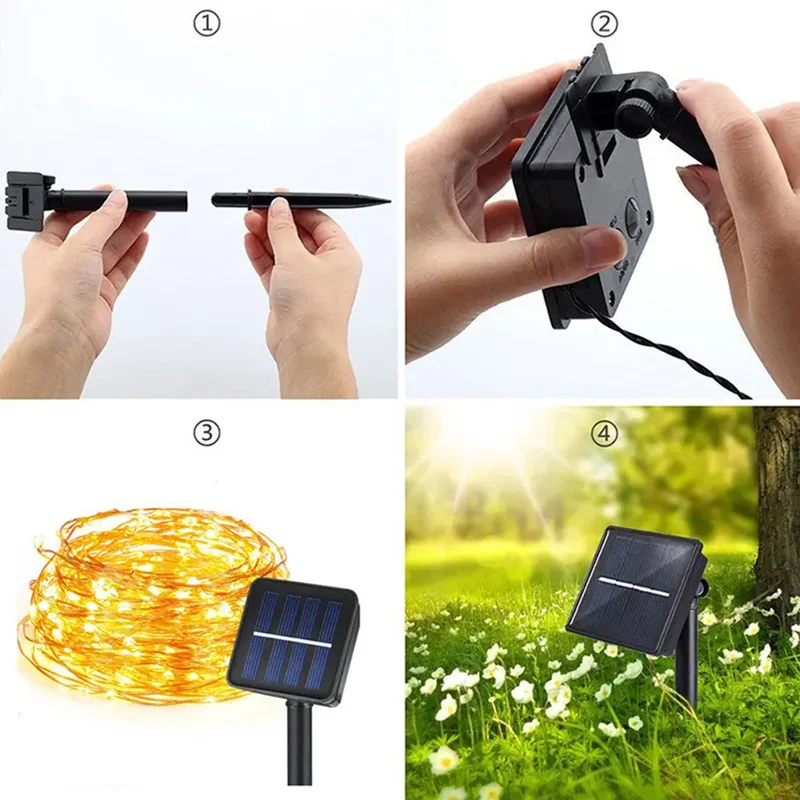 image de Lampe solaire LED Forever Light Sunari FLS-82 Fil de cuivre 22 m 600