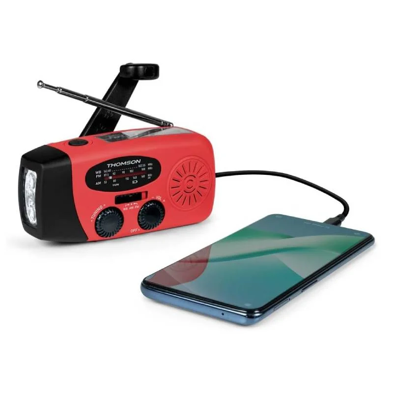 image de Radio Portable Thomson Solaire RT260 - Rouge